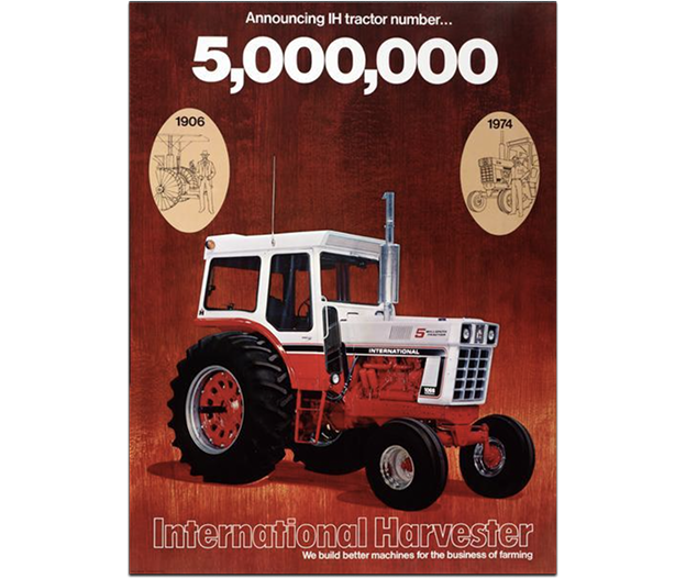 5 Millionth Farmall ad featuring the Farmall 1066 Turbo