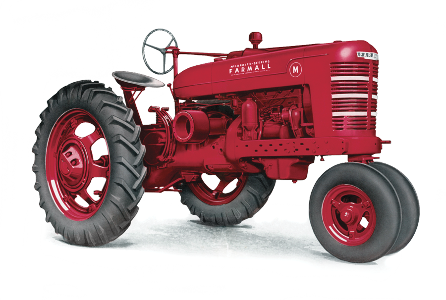 1939 Farmall tractor full color drawing